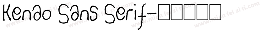 Kenao Sans Serif字体转换
